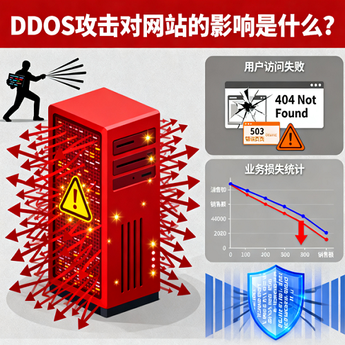 DDoS攻击对网站的影响是什么?